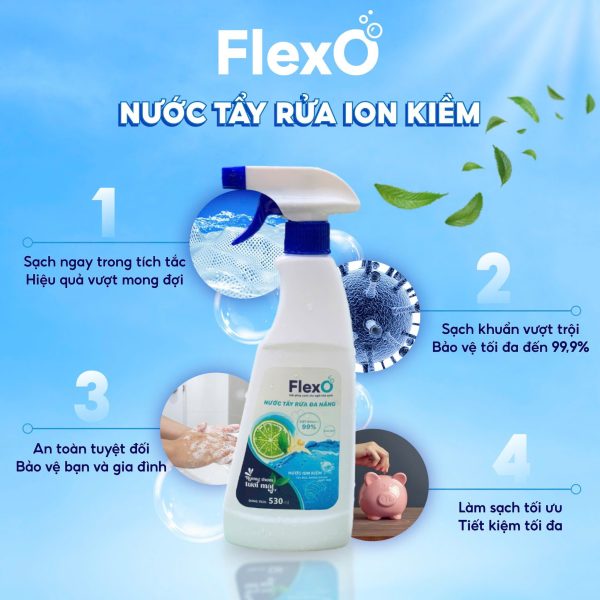 Nước tẩy rửa đa năng FlexO - Giải pháp xanh cho ngôi nhà sạch