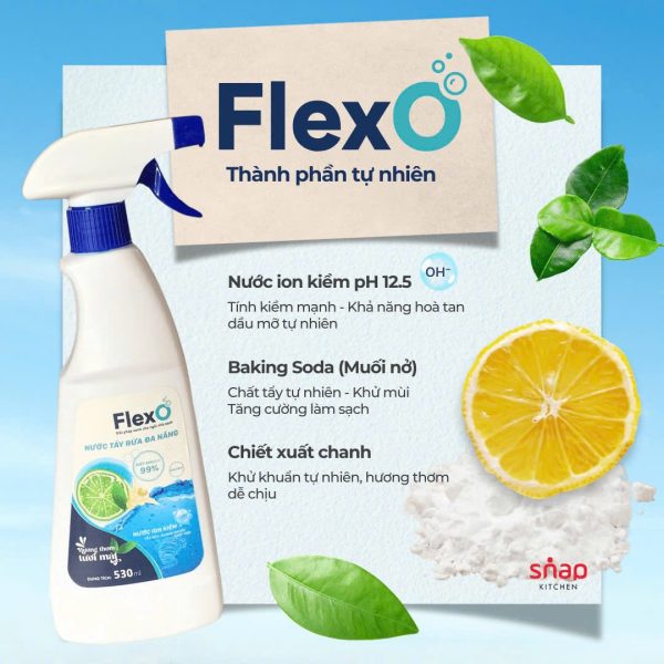 Nước tẩy rửa đa năng FlexO - Giải pháp xanh cho ngôi nhà sạch