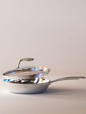 Chảo Karlin Chống Dính Tự Nhiên - P26 - Đáy 5 Lớp - Sâu lòng 7 cm - Đường Kính 26 cm - Nấu Được Trên Mọi Loại Bếp - Không kén bếp