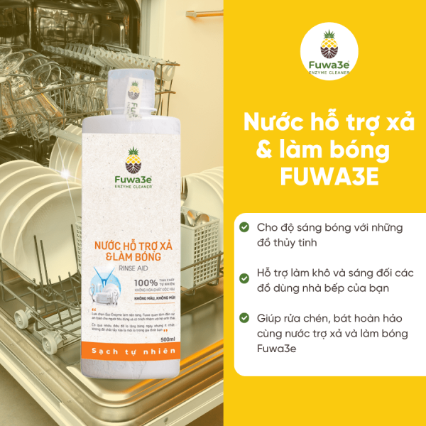 Nước hỗ trợ xả & làm bóng Fuwa3e