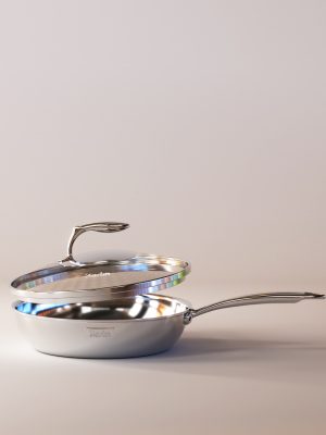Chảo Karlin Chống Dính Tự Nhiên - P5 PRO - Đáy 5 Lớp - Sâu lòng 4.5 cm - Đường Kính 24 cm - Nấu Được Trên Mọi Loại Bếp - Không Kén Bếp