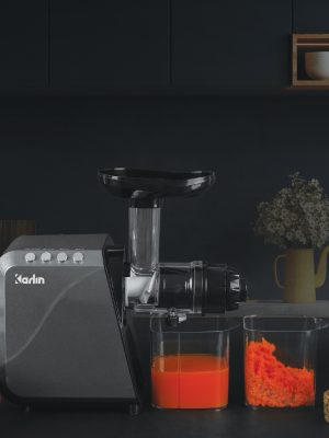 Máy Ép Chậm Trục Ngang KARLIN X5 - Ép Rau Củ - Kiệt Bã - Dễ Vệ Sinh - Đa Năng (xay cafe, làm mì sợi, thái củ quả, làm kem)